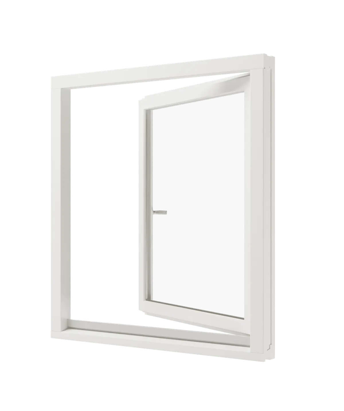 Draaikiepraam 1 vak mahonie