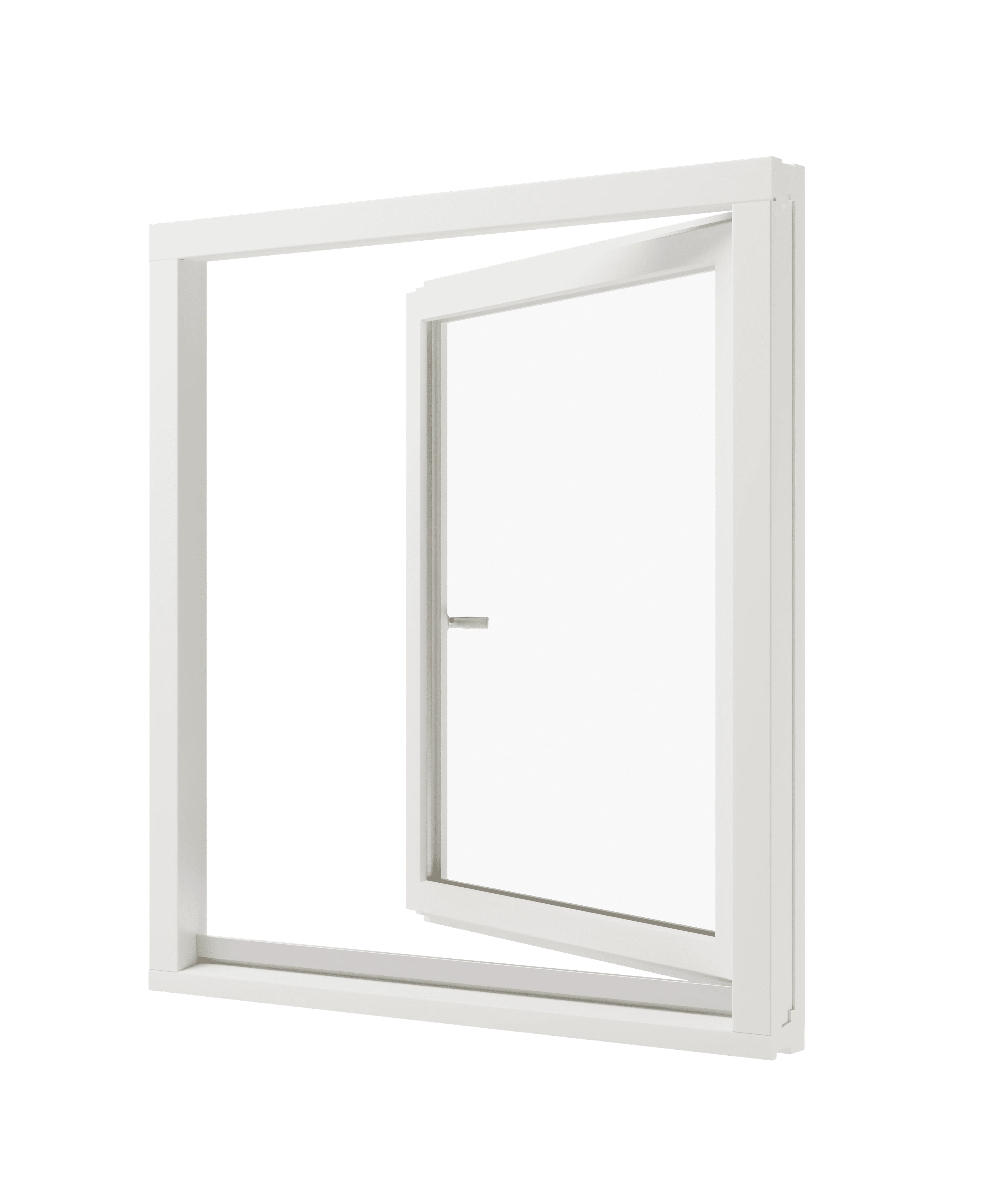 Draaikiepraam 1 vak mahonie